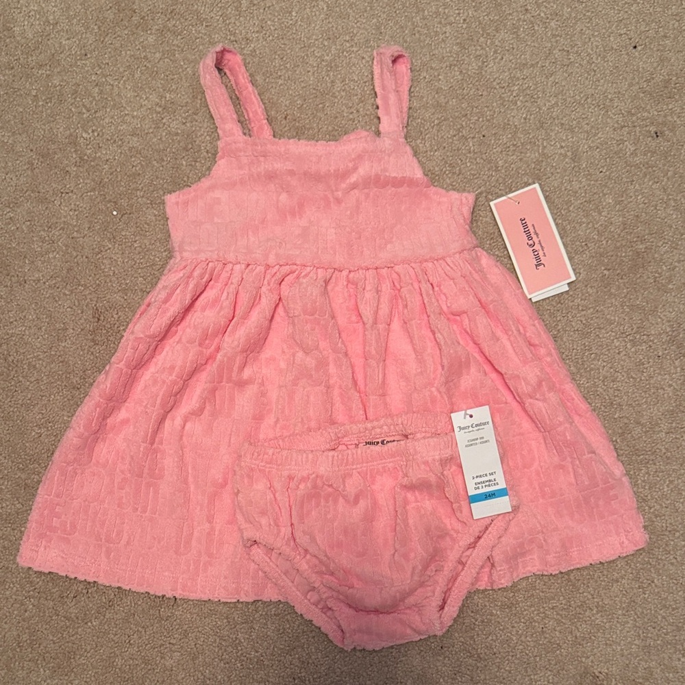 Juicy Couture Pink Dress 2-Piece Set